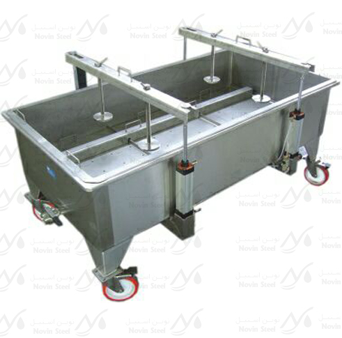 وت آبگیری و پرس پنیر صنعتی - دستگاه پرس پنیر استیل نوین استیل